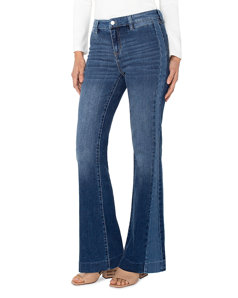 Liverpool Los Angeles Hannah Mid Rise Flare Leg Jeans in Ridgely