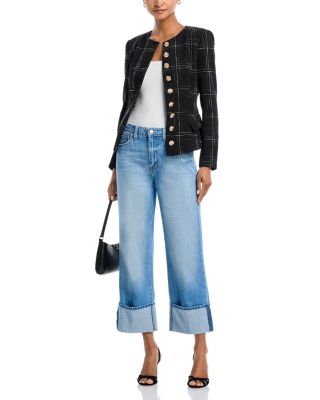 Leighton High Rise Cuff Stovepipe Jeans in Cristo