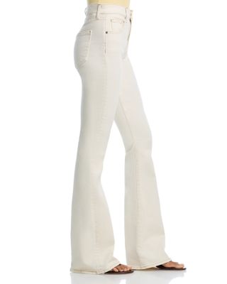 Beverly High Rise Skinny Flare Jeans in Ecru