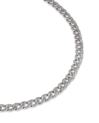 Luxe Collection Diamond Chain Necklace in 14K White Gold, 3.30 tcw