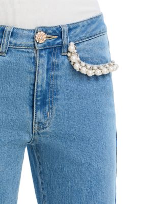 Baylor Pearl Crystal Jeans in Star Light Blue