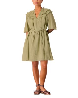 Petite Cotton Frill Mini Dress