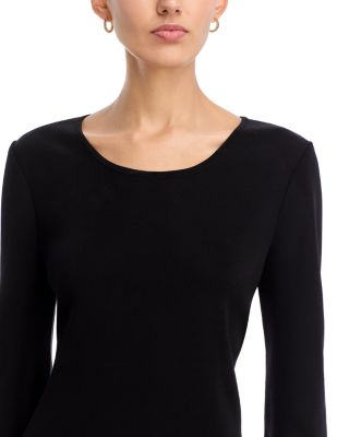 Scoop Neck 3/4 Sleeve Dress