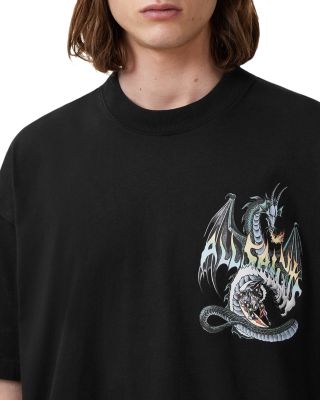 Oversized Dragon Wave Graphic Tee