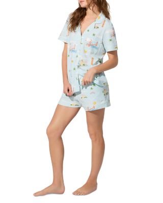 Cotton Knit Shorty Pajama Set