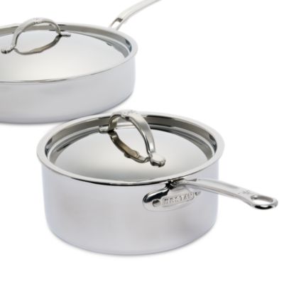 ProBond Luxe 7 Piece Polished Professional Clad Stainless Steel Cookware Set - Exclusive