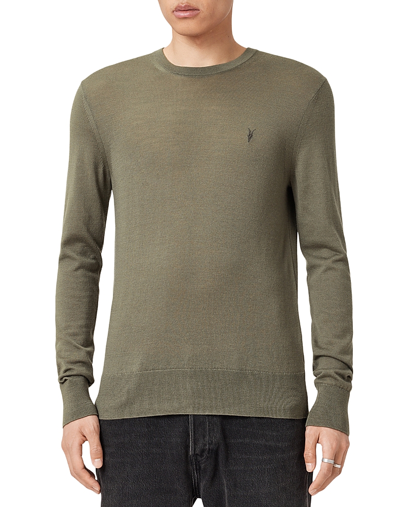 Allsaints Mode Regular Fit Merino Wool Sweater In Green
