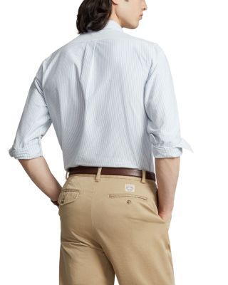 Classic Fit Long Sleeve Cotton Oxford Button Down Shirt