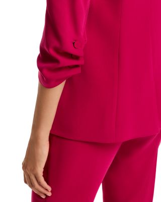 Khloe Ruched-Cuff Blazer &amp; Kerry Slim Straight Leg Pants