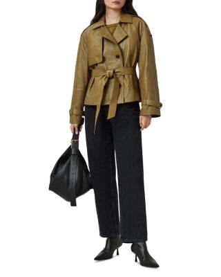 Reed Leather Trench Jacket