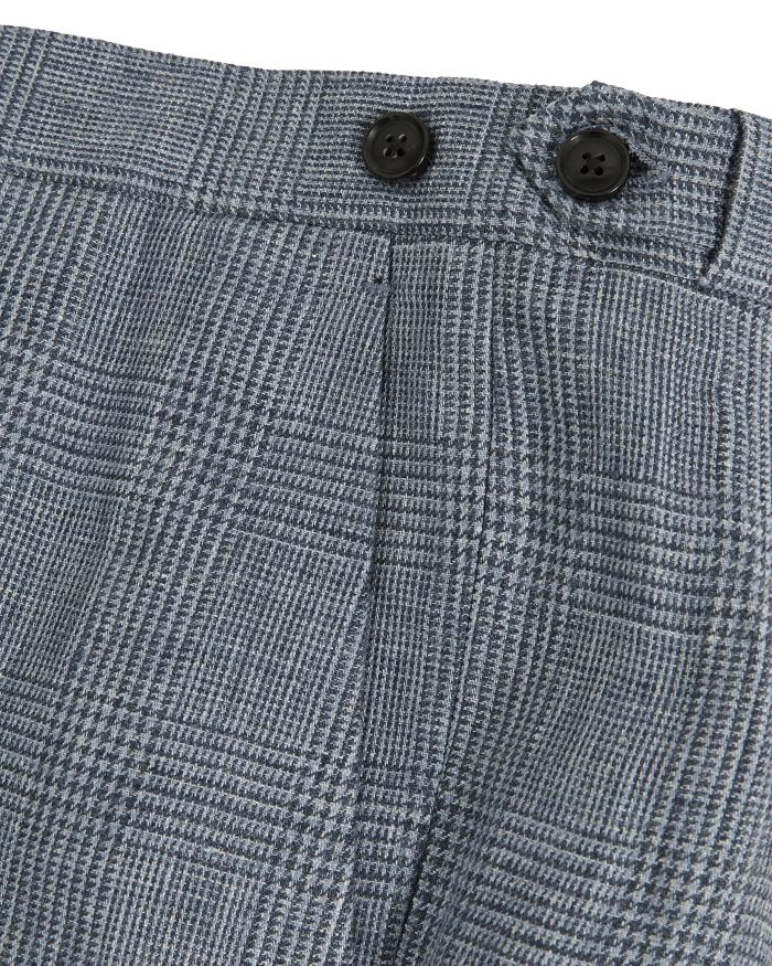 Reef Slim Fit Prince of Wales Check Linen Trousers