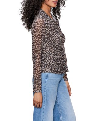 Dreamgirl Cat Print Blouse