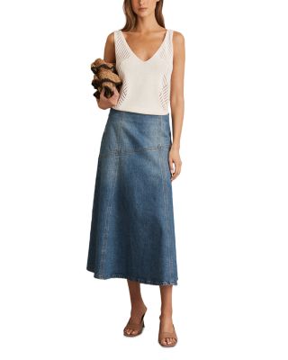 Fee Denim Midi Skirt