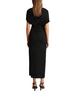 REISS Azure Ruched Midi Dress | Bloomingdale's