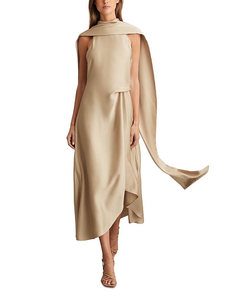 reiss saffy ruched dress REISS Saffy Ruched Bodycon Midi Dress