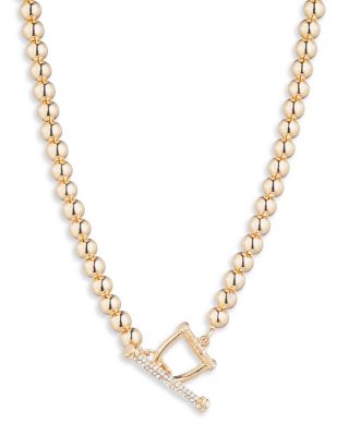 Beaded Collar Necklace, 16" 