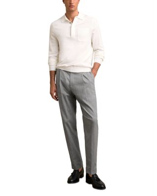 Regular Fit Long Sleeve Polo Sweater