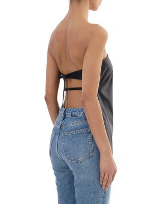 Katya Faux Leather Top