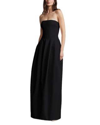 Solid Structured Gown