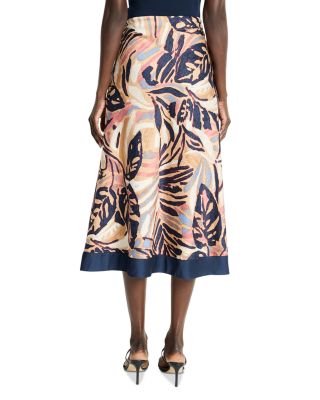Terracotta Garden Midi Skirt