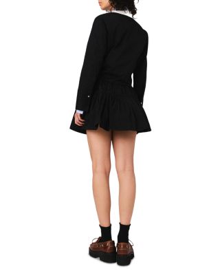 Cropped Poplin Shirt & Mini Skirt