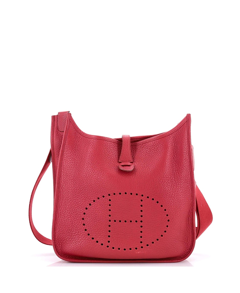 Pre-owned Pre-owned Hermes Hermes Pm Evelyne Bag Gen Iii Clemence In Red