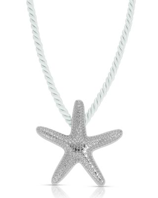 Starfish Statement Pendant Necklace, 16"-19" 