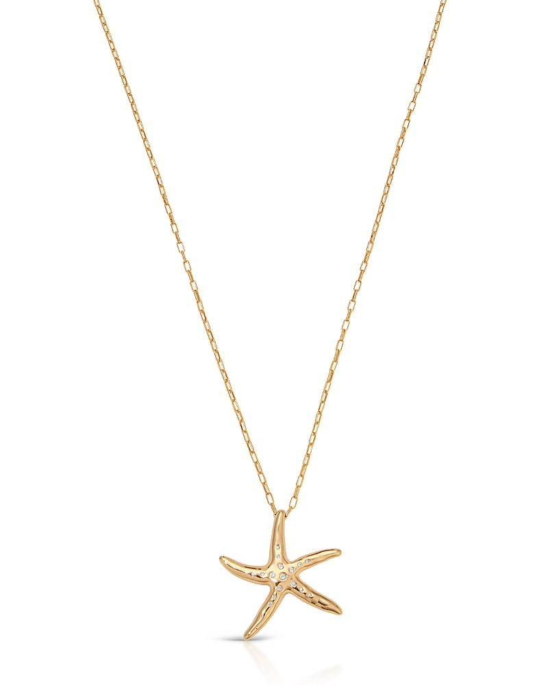 Ettika Starfish Luxe Pendant Necklace, 29.5