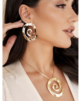 Aura Swirl Drop Earrings  