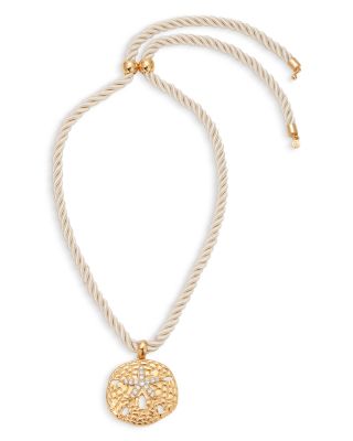 Sand Dollar Pendant Necklace, 32"