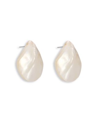 Rising Tide Mother Of Pearl Statement Stud Earrings