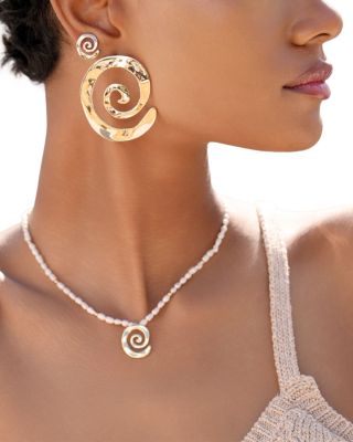 Aura Swirl Stud Earrings