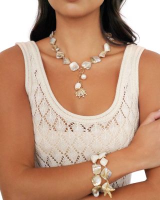 True Shell Necklace, 14.74"