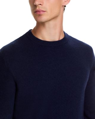 Navy Blue Cashmere Crewneck Sweater - Exclusive