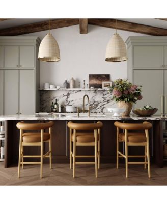 Spara Faux Leather Counter Stool