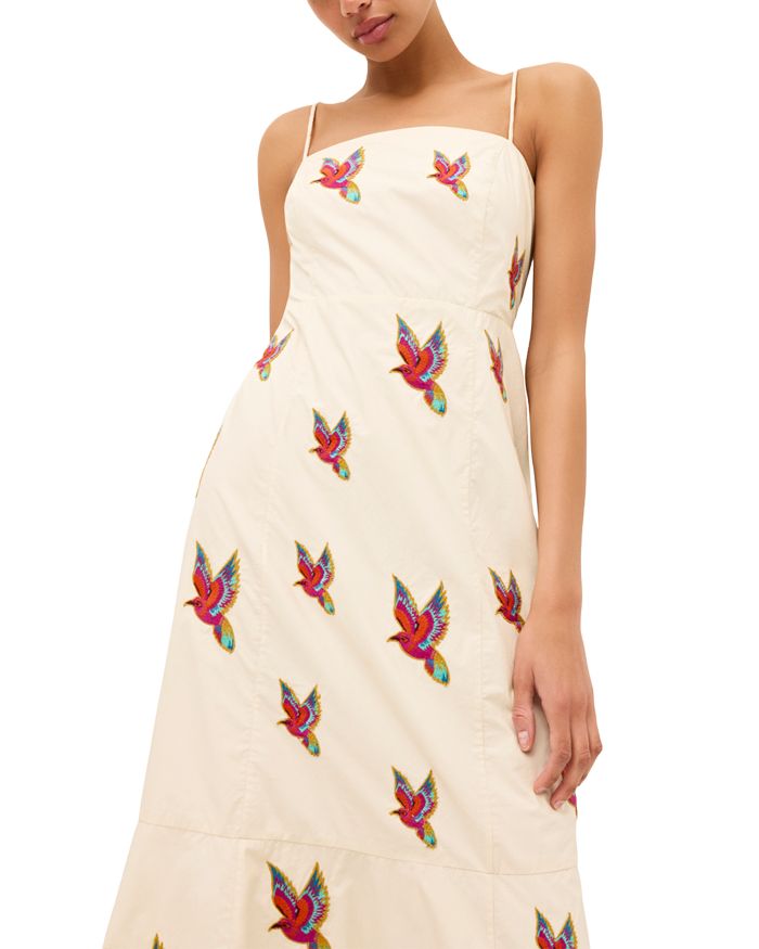 Birdie Flounce Midi Dress