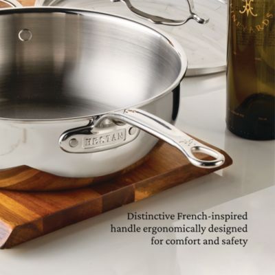 ProBond&amp;reg; Luxe 5-Quart Professional Clad Stainless Steel Essential Pan with Lid