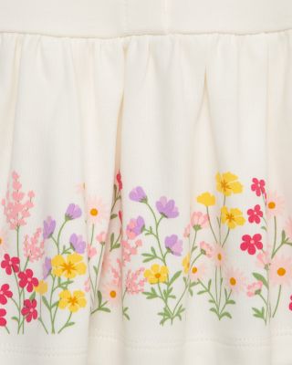 Girls' Floral Border Tunic, Leggings & Headband Set - Baby