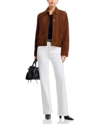 The Arrow High Rise Straight Jeans in White