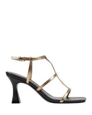 Women's Dennie Square Toe Strappy Mid Heel Sandals