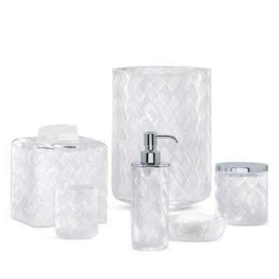 Basketweave Bath Accessories