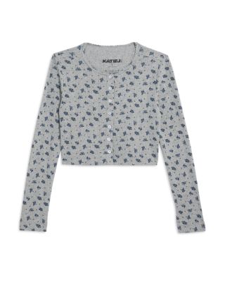 Girls' Tween Marina Pointelle Cardigan - Big Kid