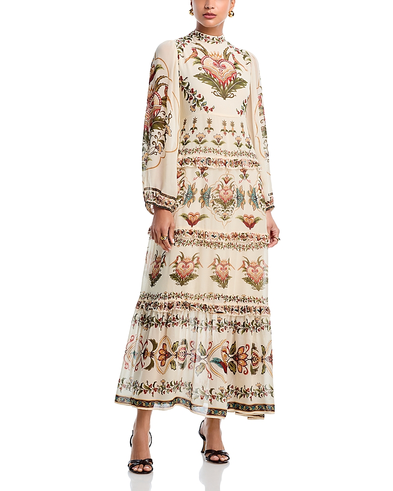 Farm Rio Majestic Hearts Maxi Dress