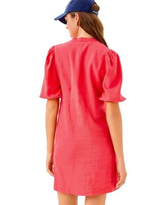  Mialeigh Elbow Sleeve Linen Dress