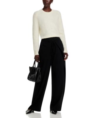 100% Cashmere Brushed Saddle Shoulder Sweater - Exclusive