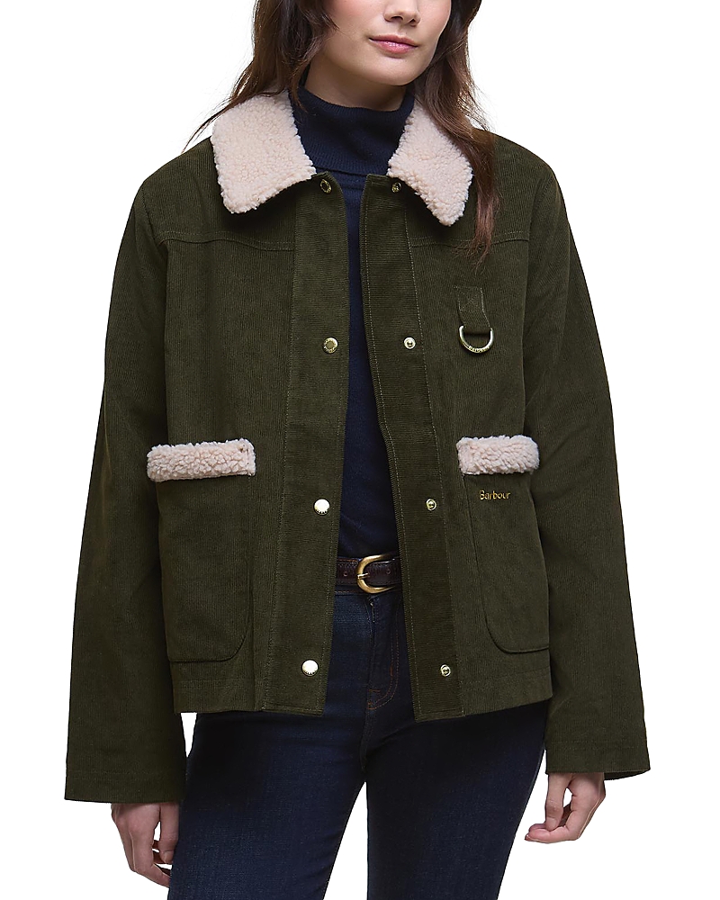 Barbour Tabitha Casual Jacket Olive In Green