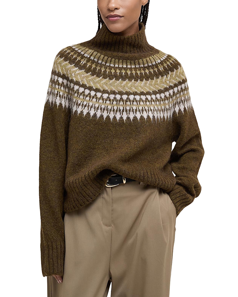 Barbour Lorrie Knitted Sweater In Green