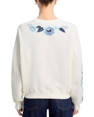 Teddy X Flower Crewneck Sweatshirt