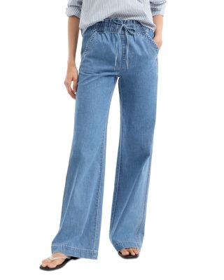 Veronica Beard - Dunford High Rise Wide Leg Jeans in Amethyst Forest