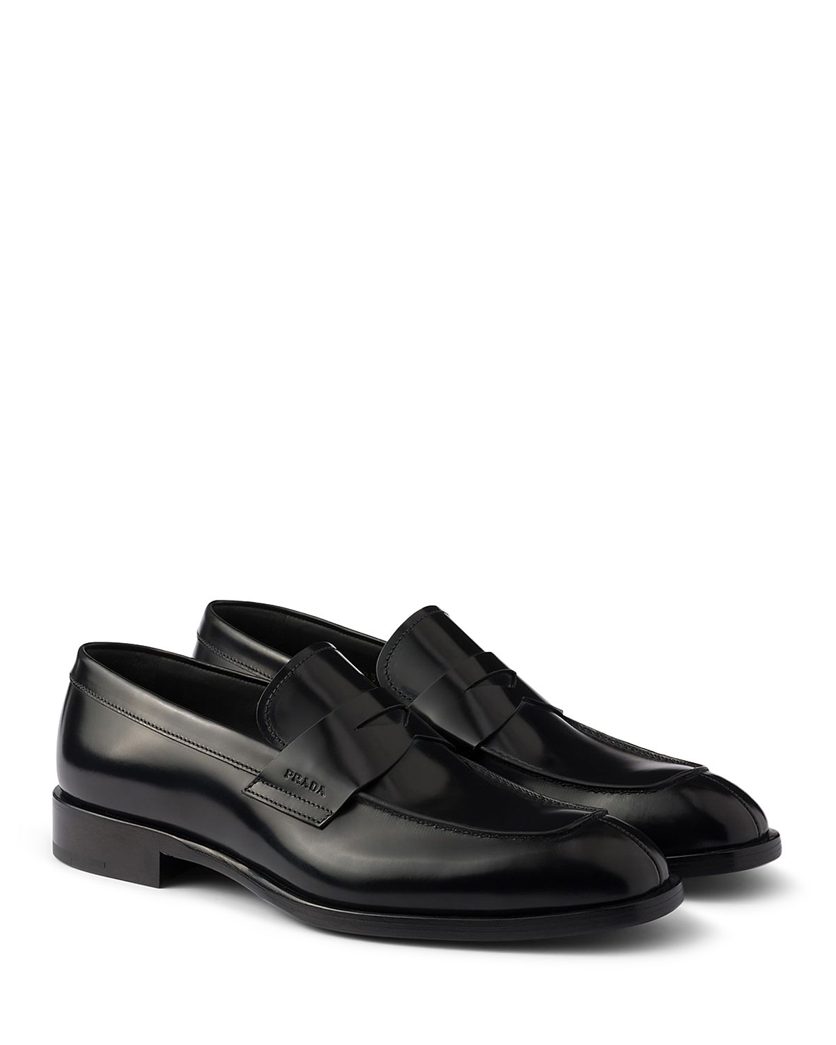 Prada Men's Brushed Leather Loafers